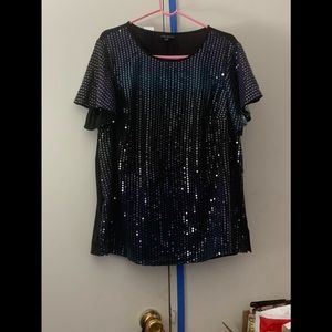 Lane Bryant sequin T-shirt nwt 10/12